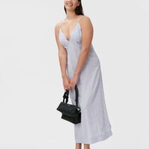 ganni sukienka 42 xl viscose jacquard dress