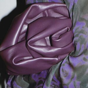 burberry torebka rose bag leather clutch purple