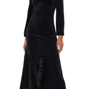 bite studios sukienka velvet maxi dress size 40 l